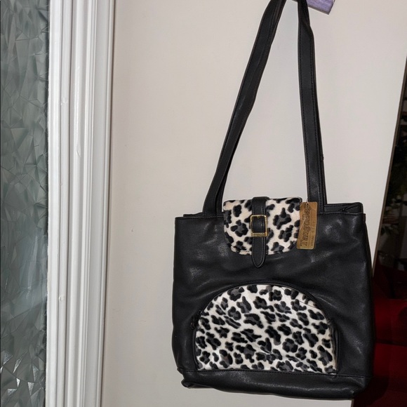 Vegan Tango bag Black &White Leopard Print Tote - Picture 2 of 5